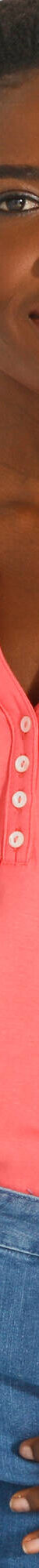 T-shirt col tunisien manches 3/4, broderie anglaise (corail) T-shirt col tunisien manches 3/4, broderie anglaise (corail)